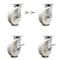 Service Caster 8 Inch Kingpinless Nylon Wheel Caster Swivel Locks 2 Brakes, 2PK SCC-KP30S820-NYR-BSL-2-SLB-2 - alternate 1